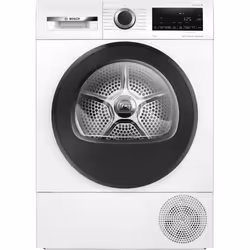 Bosch Serie 6 WQG24500GB, Freestanding, Front-load, Heat pump, White, Rotary, Touch, Glass window door