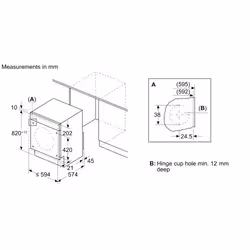 Bosch Serie 4 WKD28260GB washer dryer Built-in Front-load White - Additional view 6