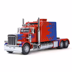 1/24 Scale Peterbilt 389 Heavy Truck Tractor Toy Model Alloy Diecast Sound and Light Pull Back Model Truck Boy Toy Children G ...