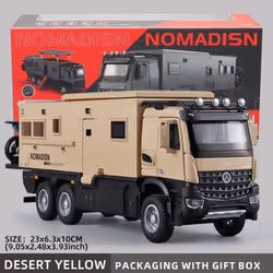 1:24 Mercedes Benz Camper RV Caravan Toy Model Car Diecast Pull Back Truck Toy Car Model with Sound and Light Suitable for Ki ...