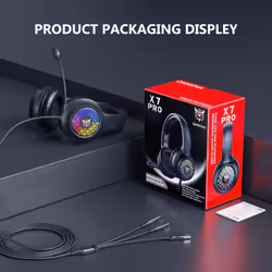 Onikuma X7 Pro Wired Headphone High Fidelity Noise Reduction Rgb Breathing Light 3.5mm Usb Stereo Gaming Headset With Microph ...