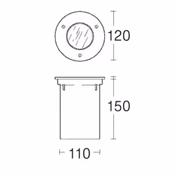 Brumberg 3105 spotlight Recessed lighting spot GU10 LED
