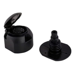 JAEGER 72400003 Towbar Socket 12 13 Plastic Outflow middle, Side Connector ISO 11446