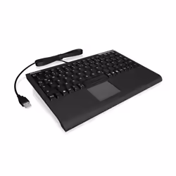 KeySonic ACK-540U+, Mini, Wired, USB, Membrane, QWERTY, Black