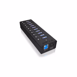 ICY BOX IB-AC6110, USB 3.2 Gen 1 (3.1 Gen 1) Type-B, USB 3.2 Gen 1 (3.1 Gen 1) Type-A, 5000 Mbit/s, Black, Aluminium, China