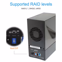 ICY BOX IB-RD3621U3 HDD/SSD enclosure Black 3.5"