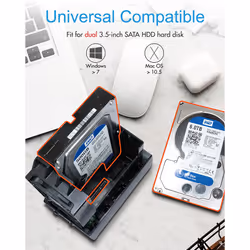 ICY BOX IB-RD3621U3 HDD/SSD enclosure Black 3.5"