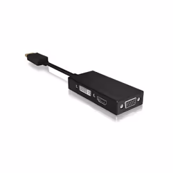 ICY BOX IB-AC1031 DisplayPort DVI-D + VGA (D-Sub) + HDMI Black