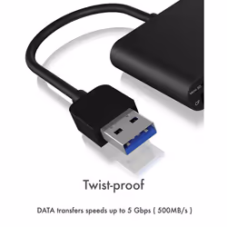 ICY BOX IB-CR301-U3 card reader USB 3.2 Gen 1 (3.1 Gen 1) Black - Additional view 5
