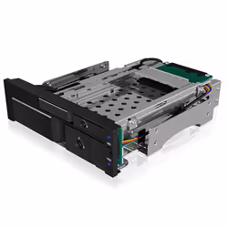 ICY BOX IB-173SSK, 13.3 cm (5.25"), Storage drive tray, Black, 2.5/3.5", SATA, SATA II, SATA III, Serial Attached SCSI (SAS), ...