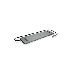 ICY BOX IB-DK2106-C Wired USB 3.2 Gen 1 (3.1 Gen 1) Type-C Anthracite, Black