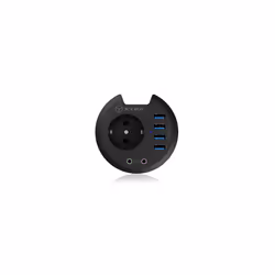 ICY BOX IB-HUB1430 socket-outlet Black - Additional view 3