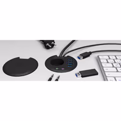 ICY BOX IB-HUB1430 socket-outlet Black - Additional view 5