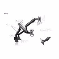 ICY BOX IB-MS314-T 81.3 cm (32") Desk Black - Additional view 5