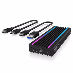 ICY BOX IB-1824ML-C31 SSD enclosure Black M.2