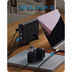 ICY BOX IB-382H-C31 HDD/SSD enclosure Black 2.5/3.5"