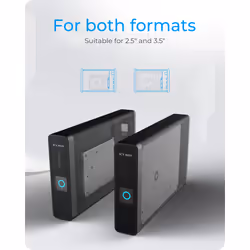 ICY BOX IB-382H-C31 HDD/SSD enclosure Black 2.5/3.5" - Additional view 4
