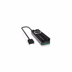 ICY BOX IB-M2HSF-703, Heatsink/Radiatior, 2 cm, 10000 RPM, Black, Grey