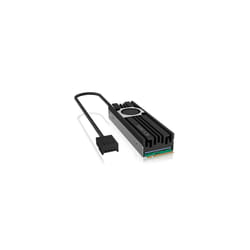 ICY BOX IB-M2HSF-703 Solid-state drive Heatsink/Radiatior 2 cm Black, Grey 1 pc(s)