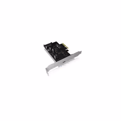ICY BOX IB-PCI1901-C32, PCIe, USB 3.2 Gen 2 (3.1 Gen 2), Male, PCIe 3.0, SATA 15-pin, Black