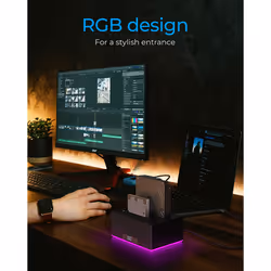 ICY BOX IB-127CL-U3 USB 3.2 Gen 1 (3.1 Gen 1) Type-B Black - Additional view 5