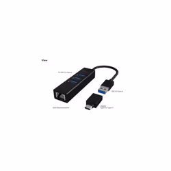 ICY BOX IB-HUB1419-LAN USB 3.2 Gen 1 (3.1 Gen 1) Type-A Black - Additional view 7