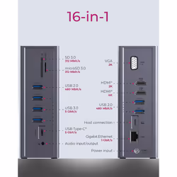 ICY BOX IB-DK2262AC Wired USB 3.2 Gen 1 (3.1 Gen 1) Type-C Anthracite - Additional view 8