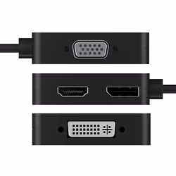 ICY BOX IB-DK1104-C USB graphics adapter 3840 x 2160 pixels Black - Additional view 4