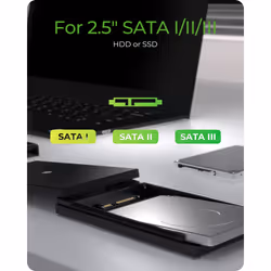 ICY BOX IB-200T-C3 SSD enclosure Black 2.5" - Additional view 5