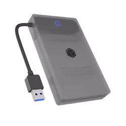 ICY BOX IB-AC603b-U3, HDD/SSD enclosure, 2.5", Serial ATA, Serial ATA II, Serial ATA III, 5 Gbit/s, Hot-swap, Anthracite, Bla ...