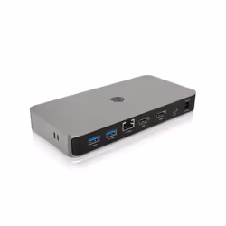 ICY BOX 10-in-1 USB4 Type-C DockingStation with dual video output, Wired, USB4, 100 W, 10,100,1000,2500 Mbit/s, Anthracite, B ...