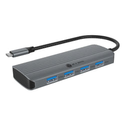 ICY BOX IB-DK4022a-CPD Wired USB 3.2 Gen 1 (3.1 Gen 1) Type-C Aluminium, Silver