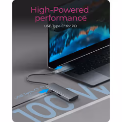 ICY BOX IB-DK4022a-CPD Wired USB 3.2 Gen 1 (3.1 Gen 1) Type-C Aluminium, Silver - Additional view 2
