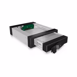 ICY BOX IB-129SSK-B, 13.3 cm (5.25"), Bezel panel, Black, 2.5/3.5", SATA, SATA II, SATA III, Serial Attached SCSI (SAS), Alum ...