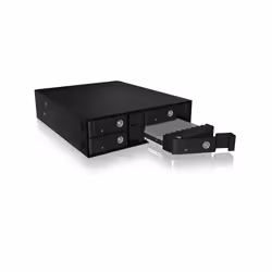 ICY BOX IB-2240SSK, 13.3 cm (5.25"), Storage drive tray, Black, 2.5", SATA, SATA II, SATA III, Serial Attached SCSI (SAS), Al ...