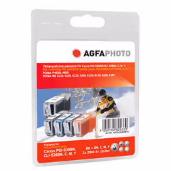 AgfaPhoto APCCLI526SETD, Black, Cyan, Magenta, Yellow, 5 pc(s), Multi pack