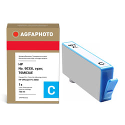 AgfaPhoto Compatible Ink Cartridge, Cyan, Replacement for HP No. 903 XL cyan, T6M03AE, 8.5 ml
