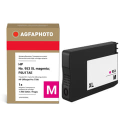 AgfaPhoto Compatible Ink Cartridge, Magenta, Replacement for HP No. 953 XL magenta, F6U17AE, 1/450 Pages