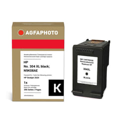 AgfaPhoto Compatible Ink Cartridge, Black, Replacement for HP No. 304 XL black, N9K08AE, 300 Pages