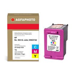 AgfaPhoto Compatible Ink Cartridge, Colour, Replacement for HP No. 304 XL color, N9K07AE, 300 Pages