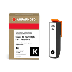 AgfaPhoto Compatible Ink Cartridge, Black, Replacement for Epson 33 XL, T3351, C13T33514012, 12.2 ml
