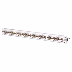 METZ CONNECT 130921-E, IEEE 802.3af, IEEE 802.3an, IEEE 802.3at, 10 Gigabit, Cat6a, White, Rack mounting, 1U