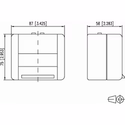 METZ CONNECT 1309430003-E wall plate/switch cover Grey - Additional view 2