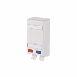 METZ CONNECT 1309150102-E, 2 x RJ-45, 6a, Blue, Grey, Red, 55 mm, 30.5 mm, 102 mm