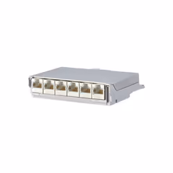 METZ CONNECT 860018-11-E, 10 Gigabit Ethernet, RJ-45, Cat6, Grey, Rack mounting, 1U