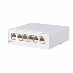 METZ CONNECT 130862-21-E, 10 Gigabit Ethernet, RJ-45, Cat6, White, 121.5 mm, 37.7 mm