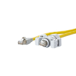 METZ CONNECT E-DAT V6 networking cable Yellow 1 m Cat6 S/FTP (S-STP)