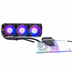 Alphacool Eiswolf 2 AIO, All-in-one liquid cooler, 119.8 m³/h, Black, Transparent