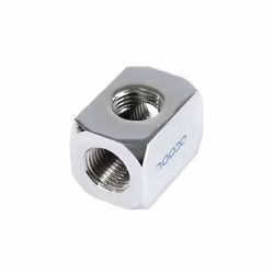 Alphacool 17029, Fitting, Brass, Chrome, 21 mm, 30 mm, 21 mm