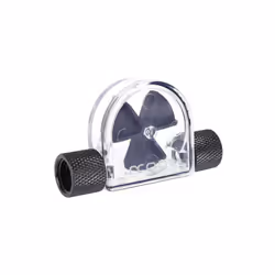 Alphacool 17366 Eisfluegel flow indicator black G1/4 inner thread - acryl Water cooling Monitoring